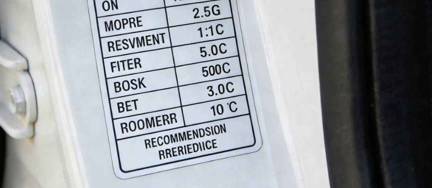 Locate the recommended pressure in your owner's manual or driver's door jamb