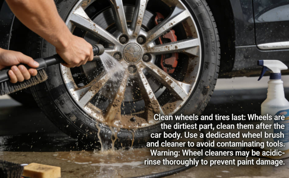Clean Wheels and Tires Last