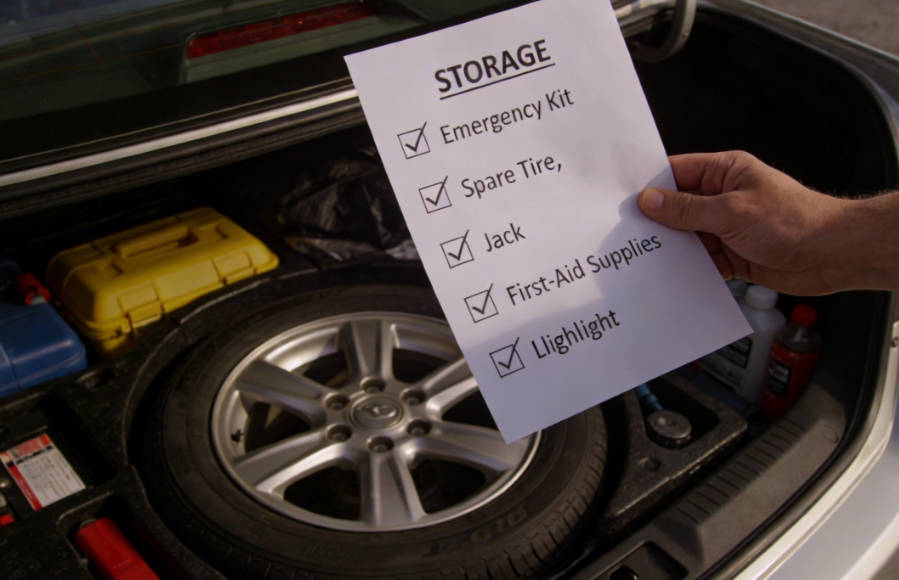 Checking trunk storage checklist